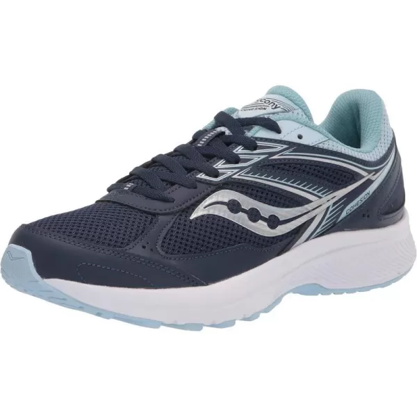 imageSaucony Womens Cohesion 14 Road Running ShoeNavyLight Blue