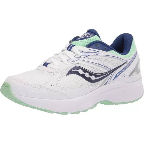 imageSaucony Womens Cohesion 14 Road Running ShoeWhiteNavyMint