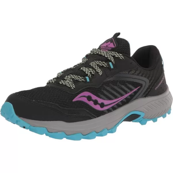 imageSaucony Womens Excursion Tr15 Trail Running ShoeBlackRizLime