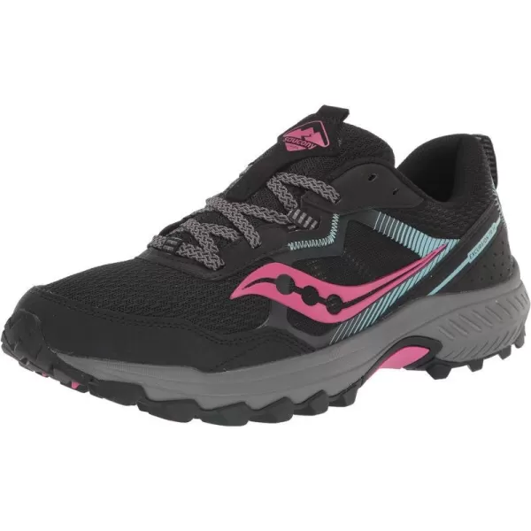 imageSaucony Womens Excursion Tr16 Trail Running ShoeBlackFuchsia