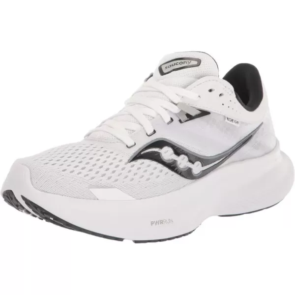 imageSaucony Womens Ride 16 SneakerWhiteBlack