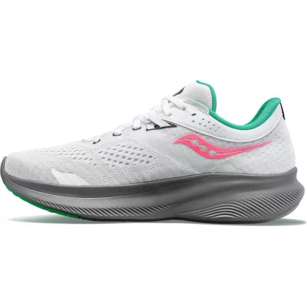 imageSaucony Womens Ride 16 SneakerWhiteGravel