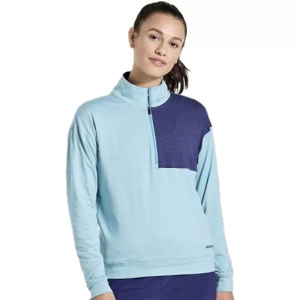 imageSaucony Womens Sunday 14 Zip Rainfall Heather SSaucony Womens Sunday 14 Zip Rainfall Heather S