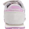 imageSaucony Baby Girls Baby Jazz Hook Loop SeasonalGreyPurple Animal Print