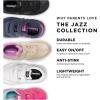 imageSaucony Baby Girls Baby Jazz Hook Loop SeasonalNavyRed