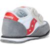 imageSaucony Baby Girls Baby Jazz Hook Loop SeasonalWhiteGreyRed