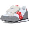 imageSaucony Baby Girls Baby Jazz Hook Loop SeasonalWhiteGreyRed