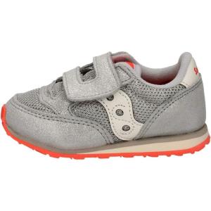 imageSaucony Baby Girls Baby Jazz Hook Loop SeasonalSilver Sparkle