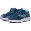 imageSaucony UnisexChild Cohesion 14 Alternative Closure Jr Running ShoeNavyTurqPurple