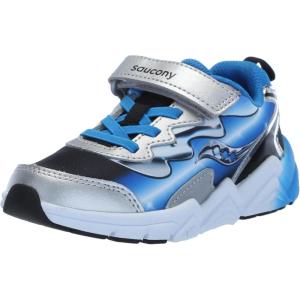 imageSaucony UnisexChild Flash Alternative Closure 30 Jr SneakerBlackBlueChrome