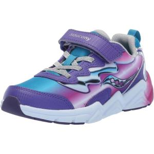 imageSaucony UnisexChild Flash Alternative Closure 30 Jr SneakerTealPurpleChrome