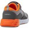 imageSaucony UnisexChild Wind Alternative Closure 20 SneakerGreyOrange