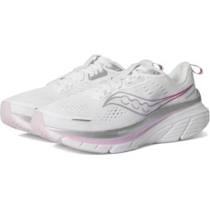 imageSaucony Womens Guide 18 Road Running ShoeWhiteFuchsia