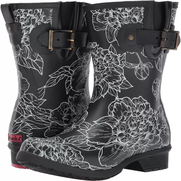 Chooka Women's Rain Boot's Mid-Height Printed Memory Foam, Cora