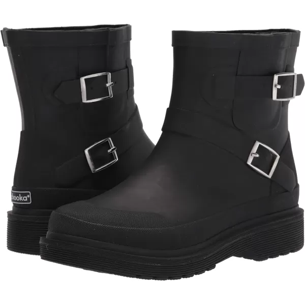 Chooka Women's Waterproof Moto Mid Boot Rain