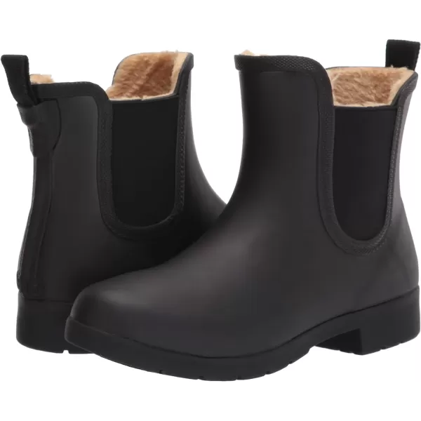 Chooka Women's Waterproof Plush Chelsea Bootie Rain Boot