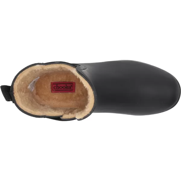 Chooka Women's Waterproof Plush Chelsea Bootie Rain Boot
