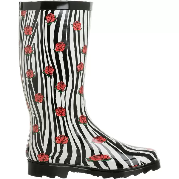 Chooka Women's Zebra Rose Rainboot