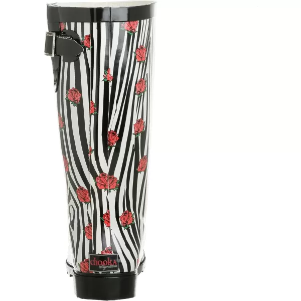 Chooka Women's Zebra Rose Rainboot