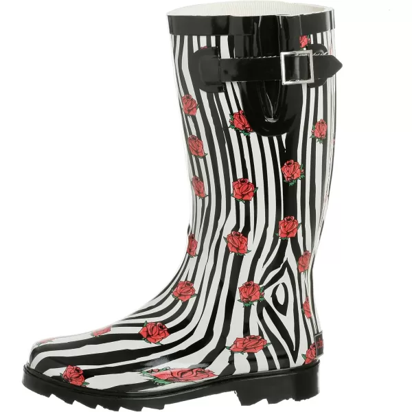 Chooka Women's Zebra Rose Rainboot