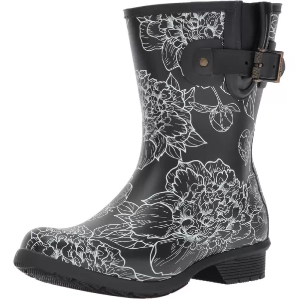 Chooka Women's Rain Boot's Mid-Height Printed Memory Foam, Cora