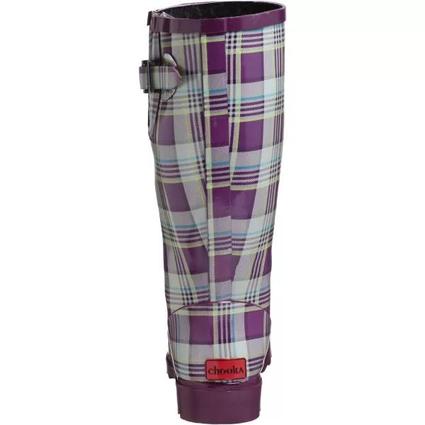 Chooka Women's Preppy Plaid Rain Boot