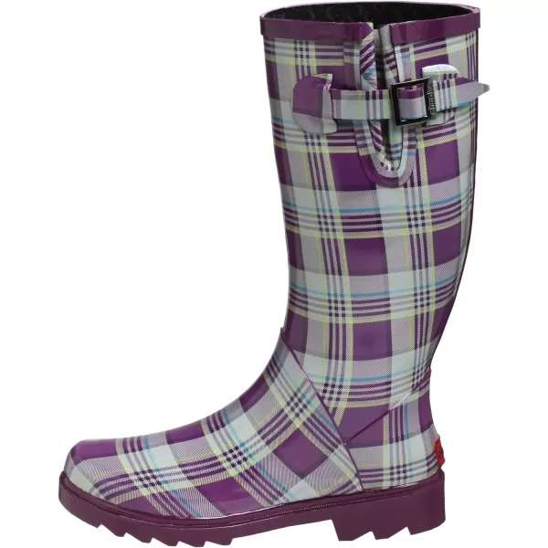 Chooka Women's Preppy Plaid Rain Boot