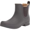 imageChooka Womens Waterproof Plush Chelsea Bootie Rain BootCharcoal