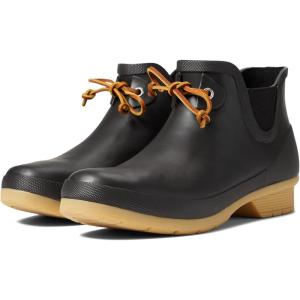 imageChooka Womens Classic Tie Waterproof Bootie Rain BootBlack
