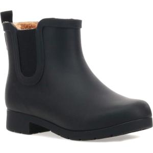 imageChooka Womens Waterproof Plush Chelsea Bootie Chelsea BootBlack
