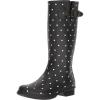 imageChooka Womens Waterproof Tall Printed Rain Boot with Memory Foam Insole Dot Blanc Black 7