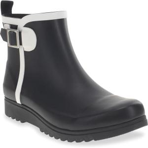 imageChooka Womens Waterproof Buckle Bootie Rain BootBlack