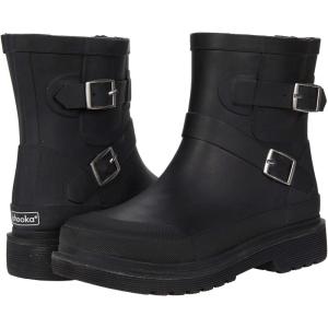 imageChooka Womens Waterproof Moto Mid Boot RainBlack