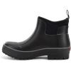 imageChooka Womens Everyday Neoprene Waterproof Ankle Rain Boots  SlipOn Chelsea Insulated Rubber Boots for WomenBlack