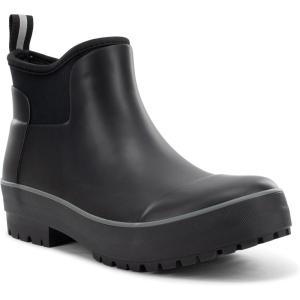 imageChooka Womens Everyday Neoprene Waterproof Ankle Rain Boots  SlipOn Chelsea Insulated Rubber Boots for WomenBlack