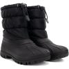 imageChooka Womens Nylon MidCalf Winter Snow Boot  Outdoor Cold Weather Faux Fur Puffer BootBlack