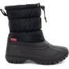 imageChooka Womens Nylon MidCalf Winter Snow Boot  Outdoor Cold Weather Faux Fur Puffer BootBlack