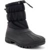 imageChooka Womens Nylon MidCalf Winter Snow Boot  Outdoor Cold Weather Faux Fur Puffer BootBlack