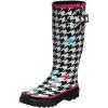 imageChooka Womens Gun Check Rain BootBlackWhitePink