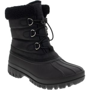 imageChooka womens Warm Insulated Plush Lined Waterproof Mid Calf Winter Snow BootsBlack