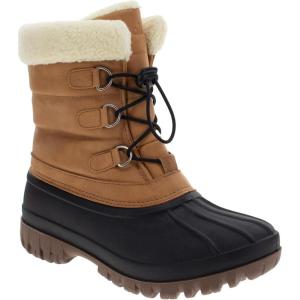 imageChooka womens Warm Insulated Plush Lined Waterproof Mid Calf Winter Snow BootsTan