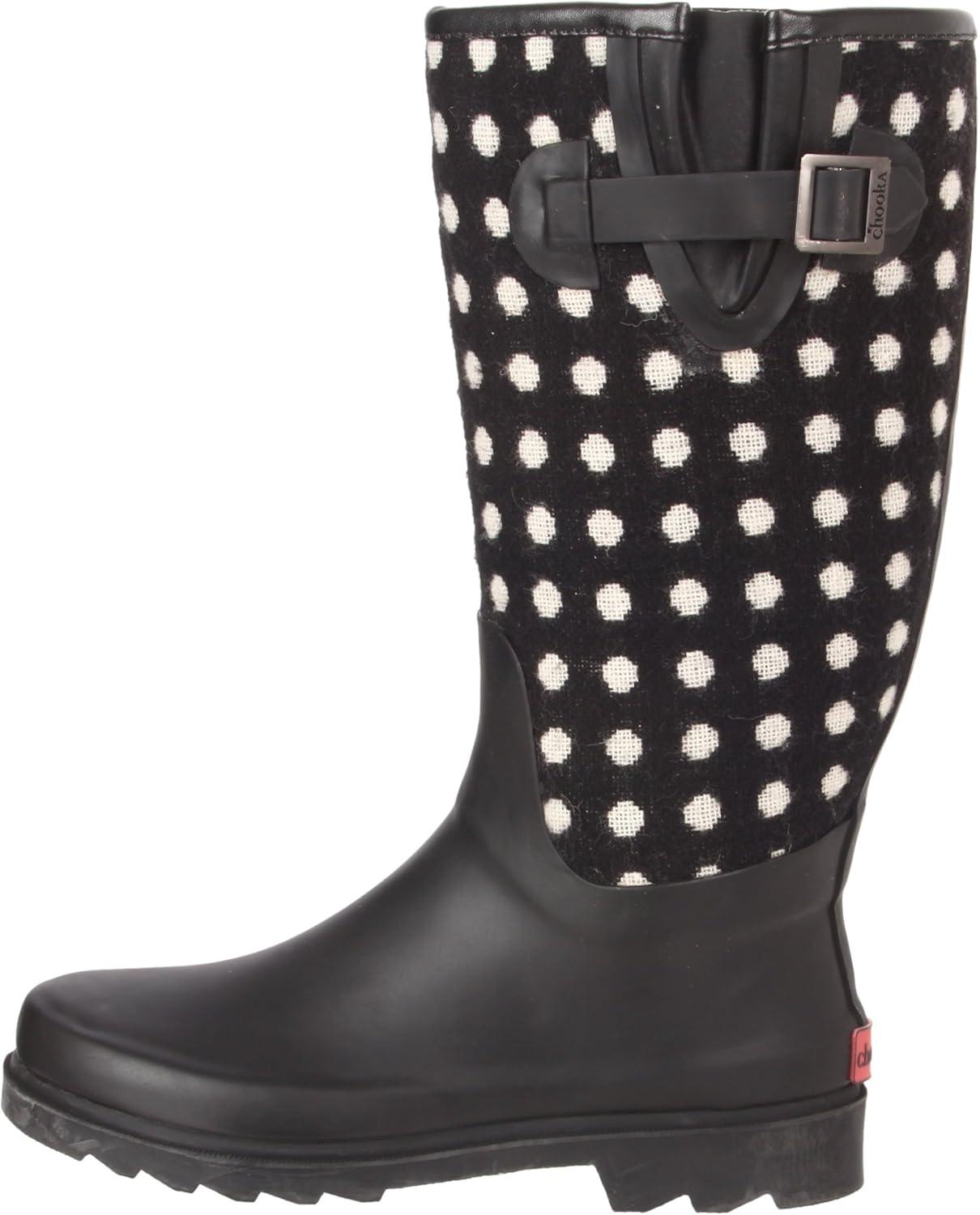 imageChooka Womens Dotty BootBlackPolka Dot