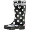 imageChooka Womens Rob Dots RainbootBlackWhite