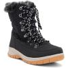 imageChooka Womens Belltown Mid Faux Fur Cold Weather Boot  WaterRepellent Winter Snow Boot with Memory Foam Insole ampamp Warm Plush LiningBlack