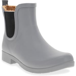 imageChooka Womens Waterproof Chelsea Bootie  Plush Lined SlipOn Rain Ankle BootsGrey