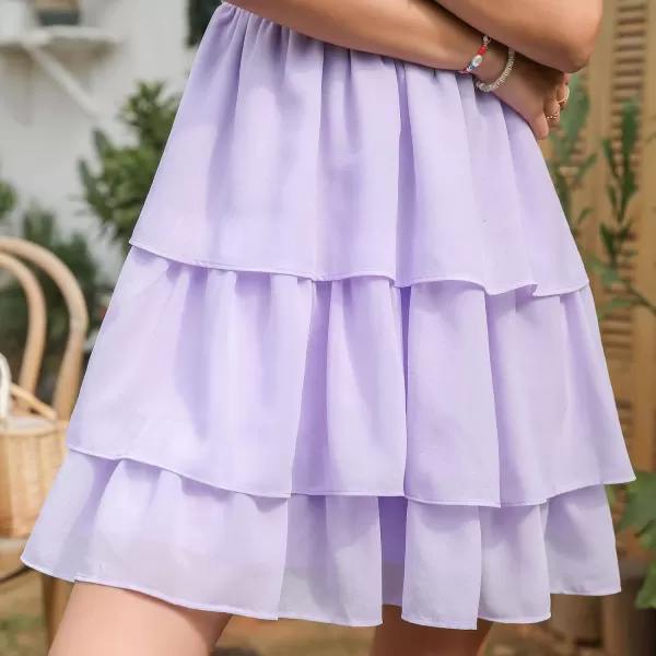 Byinns Womens Square Neck Sleeveless Ruffle Dress High Waist Backless Tiered Smocked Strappy Casual Short Mini Dresses