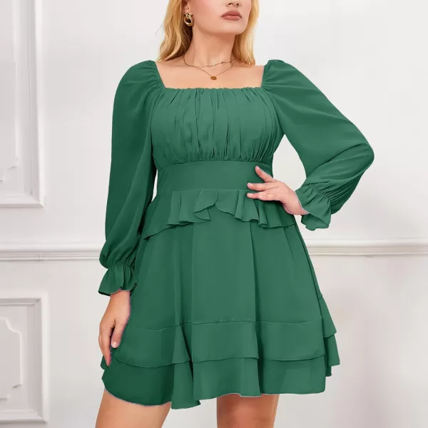 Byinns Women's Summer Ruffle Dress Sundresses Tiered Dress Off Shoulder Smocked Sleeveless 2024 Trendy Flowy Dresses