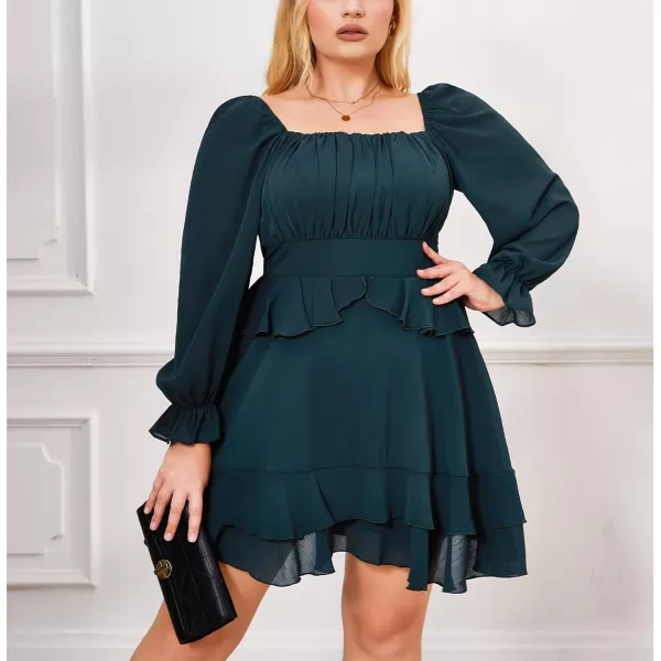 Byinns Women's Summer Ruffle Dress Sundresses Tiered Dress Off Shoulder Smocked Sleeveless 2024 Trendy Flowy Dresses