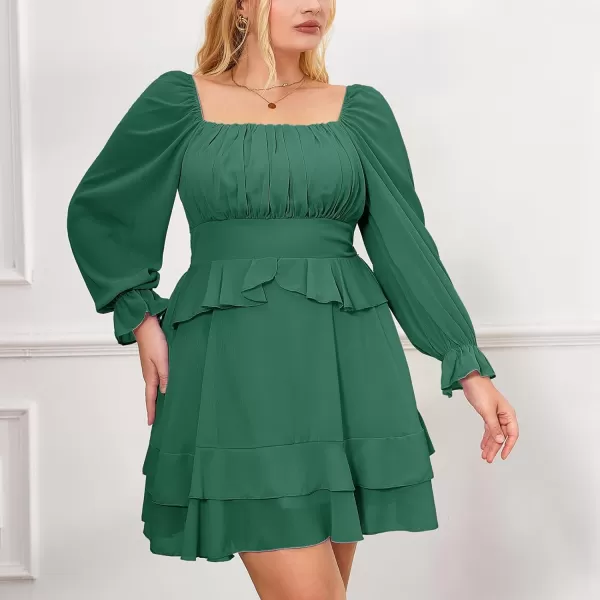 Byinns Women's Summer Ruffle Dress Sundresses Tiered Dress Off Shoulder Smocked Sleeveless 2024 Trendy Flowy Dresses