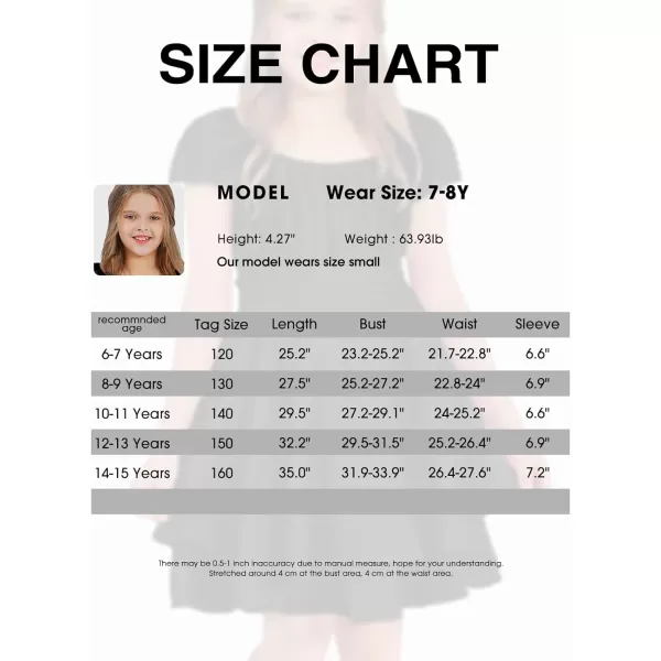 EXLURA Casual Short Cap Sleeve Girls Tie Back A Line Ruffle Hem Junior Teenage Kids Short Mini Dress Size 6-15 Years